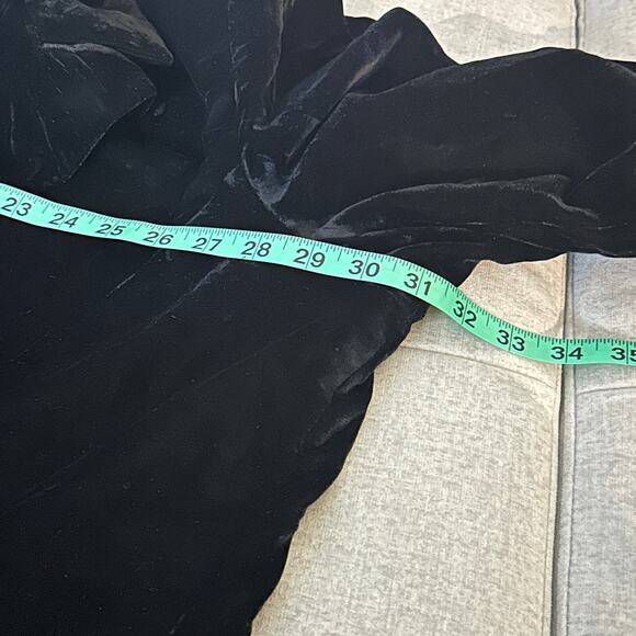 PowerSutra Velour Velvet Finnish Jacket Women Sz 11XL Black Office Holiday New - Picture 10 of 12